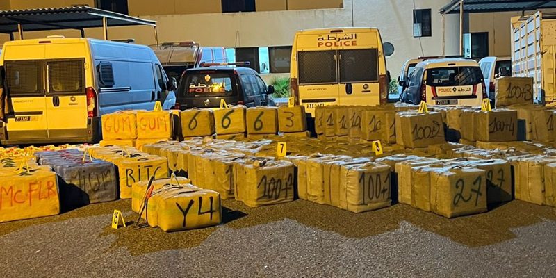 Incautación de 8 toneladas de resina de cannabis en el puerto de Safi