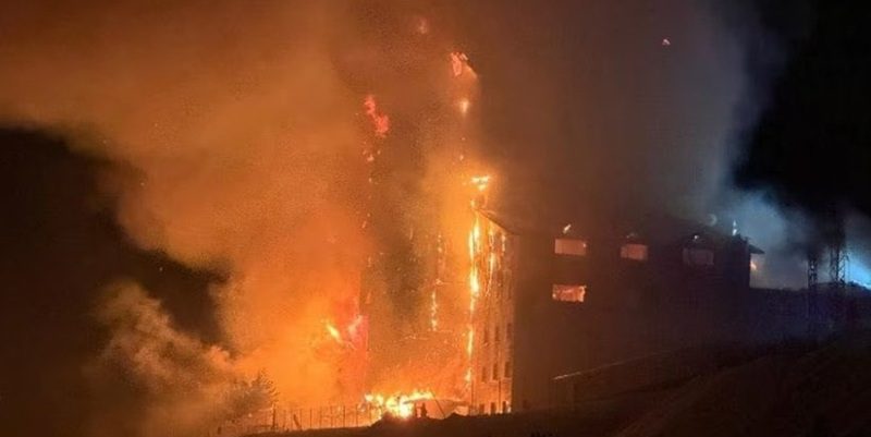 Turquie : 66 morts dans l’incendie d’un hôtel