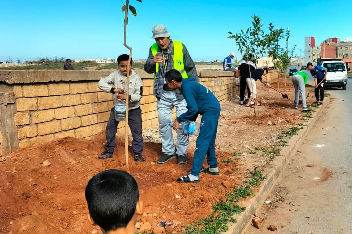 La Green Space Association organise une activité environnementale à Jadida