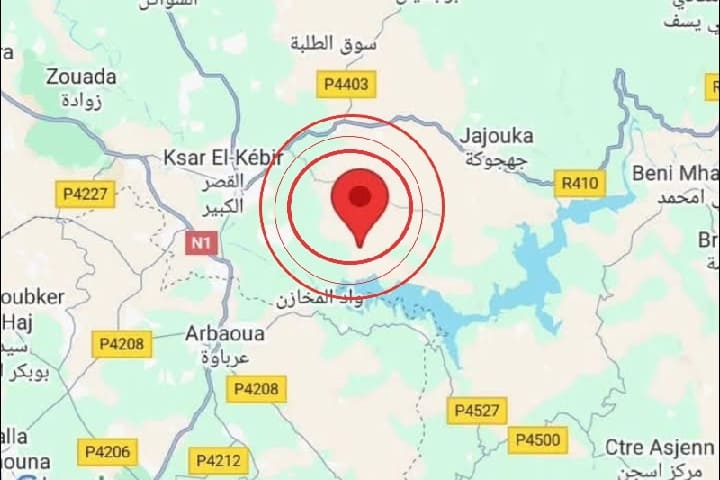 Un tremblement de terre de 5,1 degrés qui frappe la région de Larache au centre