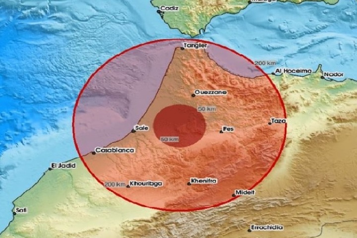 Un tremblement de terre a frappé le nord du Maroc et le directeur de l'Institut géophysique.