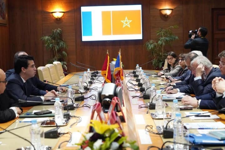 Vice-président de la Chambre des représentants, Abdul Majeed Al -fassi, a des discussions avec le président du Sénat français