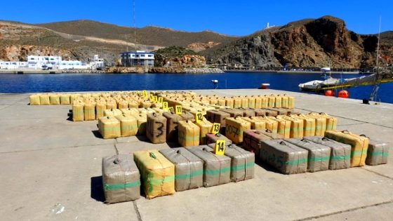 Tableau de 8 tonnes de haschish du port d'Al Hoceima