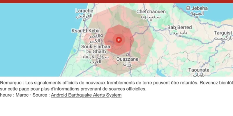 Maroc : Une secousse tellurique à Ouezzane, pas de dégâts constatés