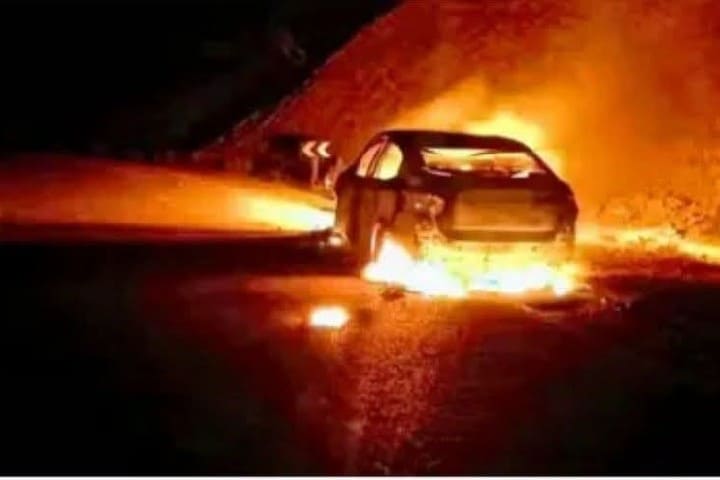 Le déclenchement des incendies dans une route côtière n ° 16, Sidi Fattouh