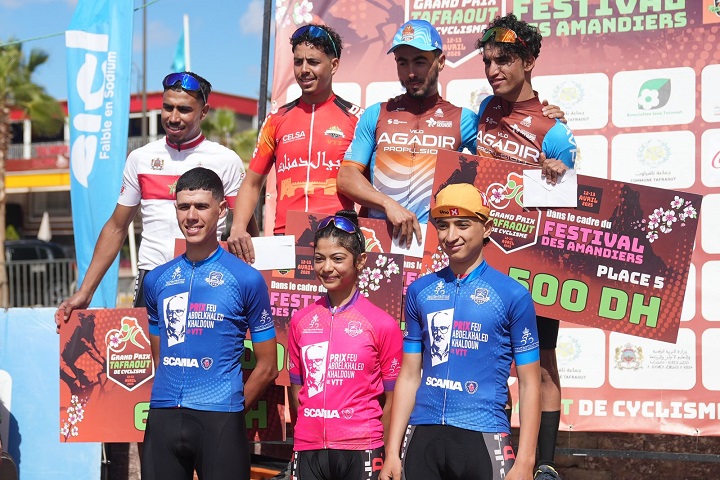 Idris Alwani et Salma Hariri, star du Grand Prix des vélos, Tafraout