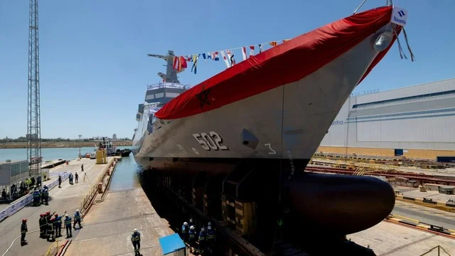 Mise à flot du patrouilleur commandé par la Marine royale marocaine