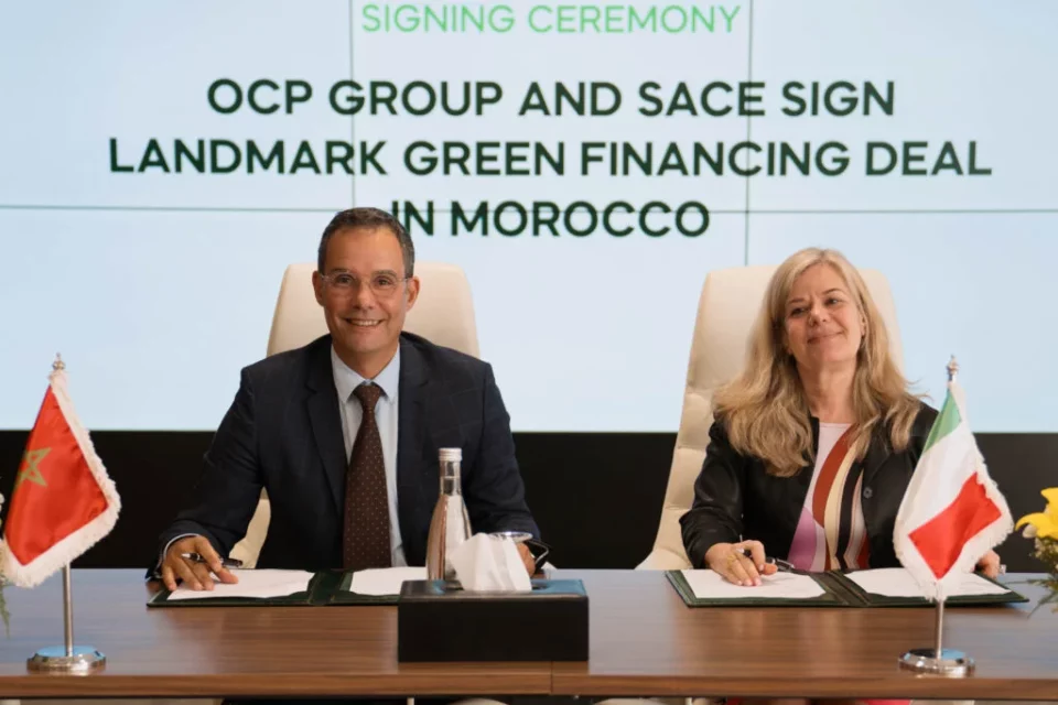 Italie : OCP group et SACE signent un accord de financement vert de 365 M€