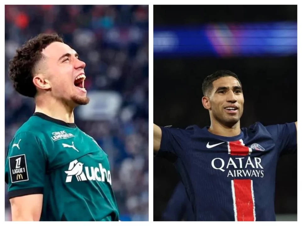 Achraf Hakimi (PSG) et Neil El Aynaoui (RC Lens) dans le onze type de la saison