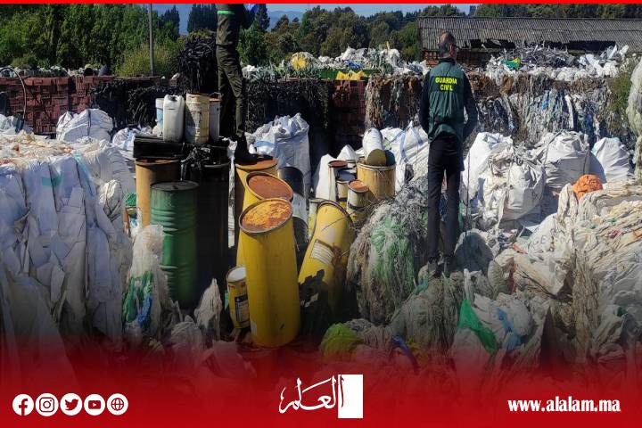 L’Espagne est la désintégration d’un réseau criminel spécialisé dans les déchets internationaux de déchets plastiques