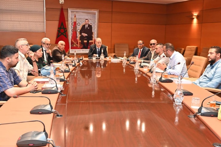 L’équipe générale de l’Union de la Chambre des conseillers rencontre le bureau régional de l’Union de la société régionale multi-services à Casablanca, SetTat