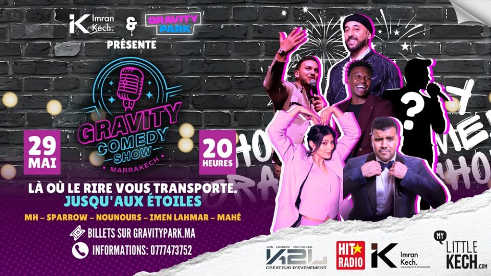 Le Gravity Comedy Show s’invite à Marrakech 29 mai 2025