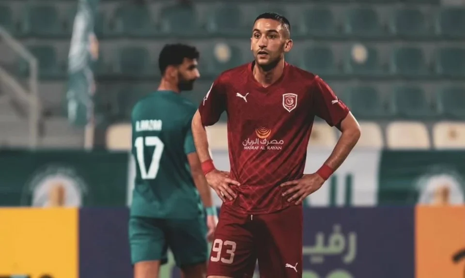 Hakim Ziyech quitte le club qatari d’Al-Duhail