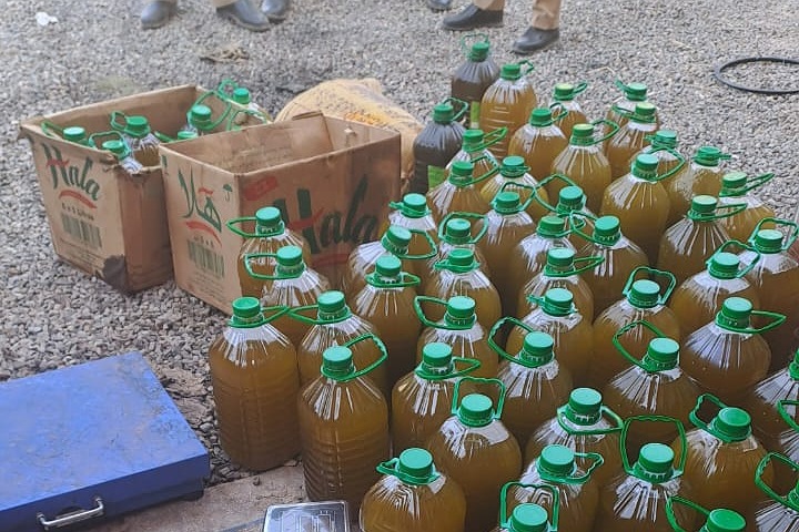 Réserver de grandes quantités d’huile d’olive falsifiée et ses dérivés dans le taroudant