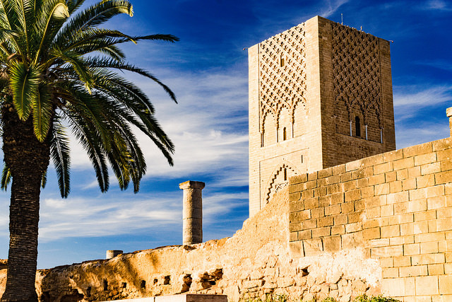 La tour Hassan, le minaret inachevé de la capitale