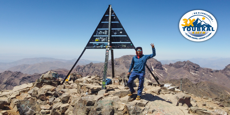 Khalid Douache conquiert le Toubkal trois fois en 24h pour préserver la montagne