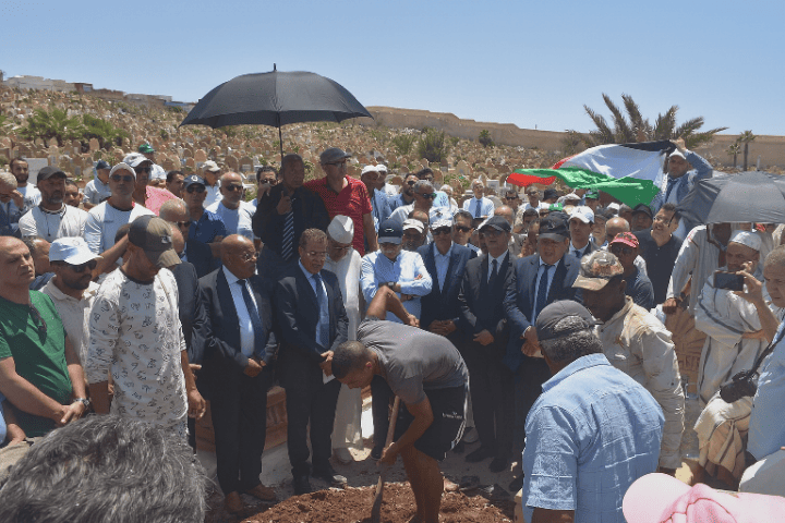 Nizar Baraka dirige les funérailles du corps de Muhammad Benjeloun Al -andalusi à Rabat