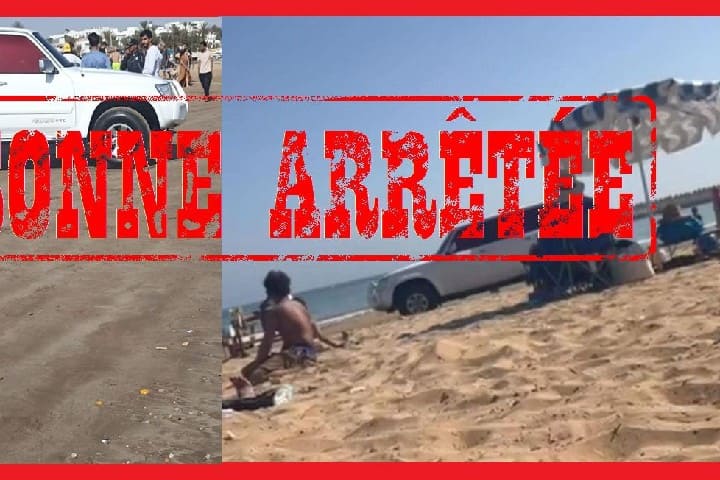 Agadir Security State montre les circonstances de l’assaut d’un véhicule à quatre roues motrices pour la plage de la ville