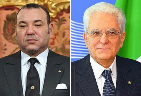 Le président italien félicite sa majesté le roi Mohammed VI à l’occasion du trône glorieux