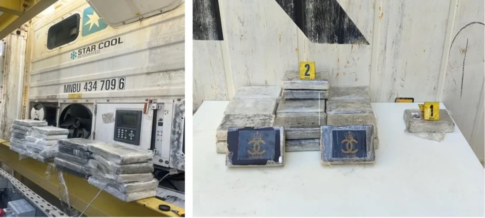 25 kilos de cocaïne saisis dans un conteneur à destination des Pays-Bas