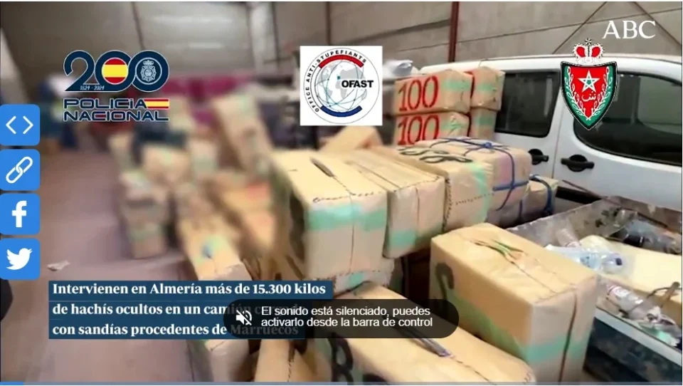 15 tonnes de haschisch saisies dans un camion de pastèques en provenance du Maroc