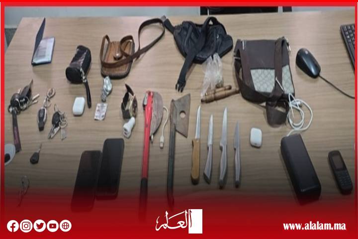 Démontage d’un gang de 4 personnes spécialisées dans un vol associé aux coups et aux blessures à l’aide de l’arme blanche à Oujda et Jarsif