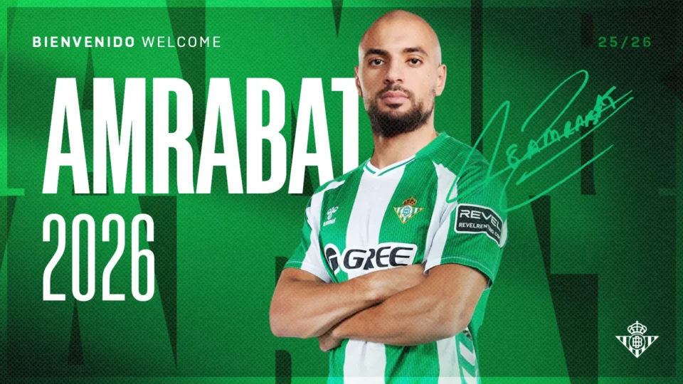 L’international marocain Sofyan Amrabat rejoint le Real Betis